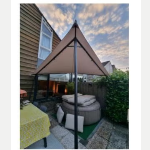 Handson pergola zwart/beige vierkant 6 m²