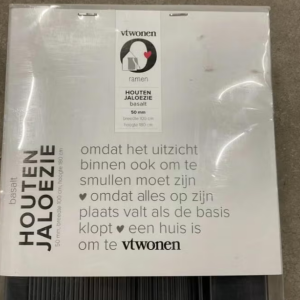 VRwonen 50mm 120x180cm Houten jaloezie